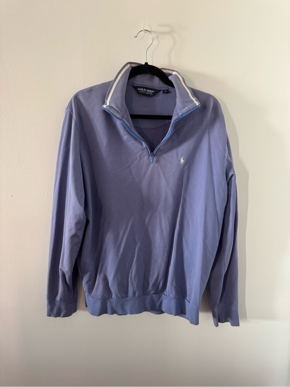 Ralph Lauren Polo Golf Lavender Quarter Zip Sweater